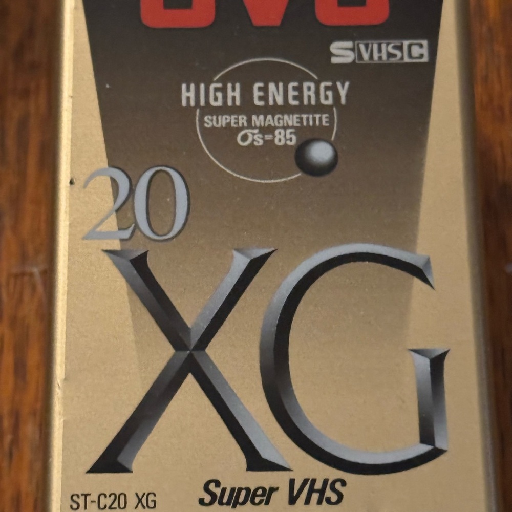 2 VHS JVC ST-120 XG Profesional Master VHS Blank Media Sealed Unopened